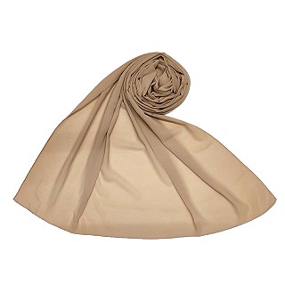 Plain chiffon hijab - Brown